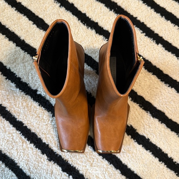 Stella McCartney Square Toe Genuine Leather Boot - Picture 9 of 13